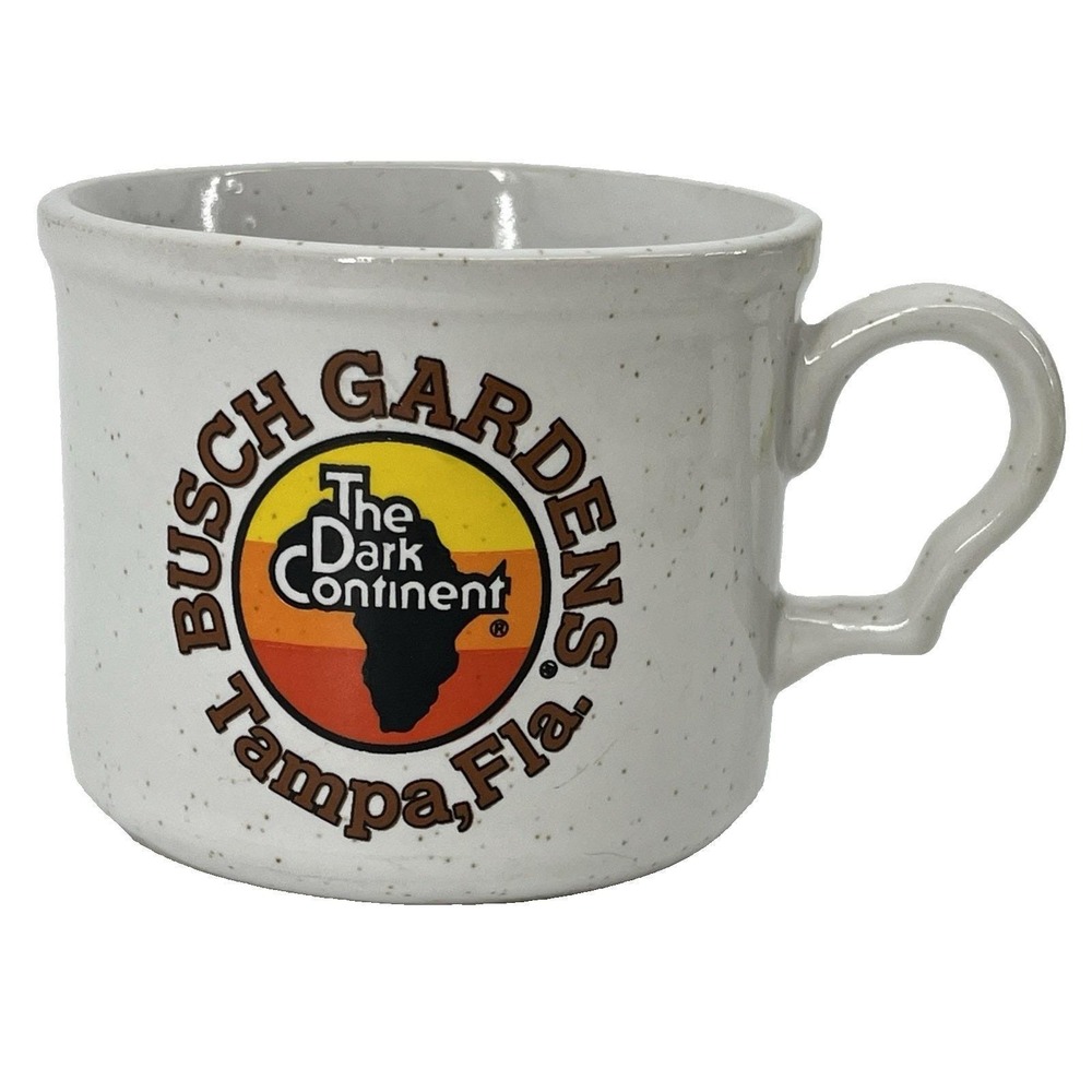Busch Gardens Mini Coffee Mug Africa Dark Continent Tampa Florida 70s/80s